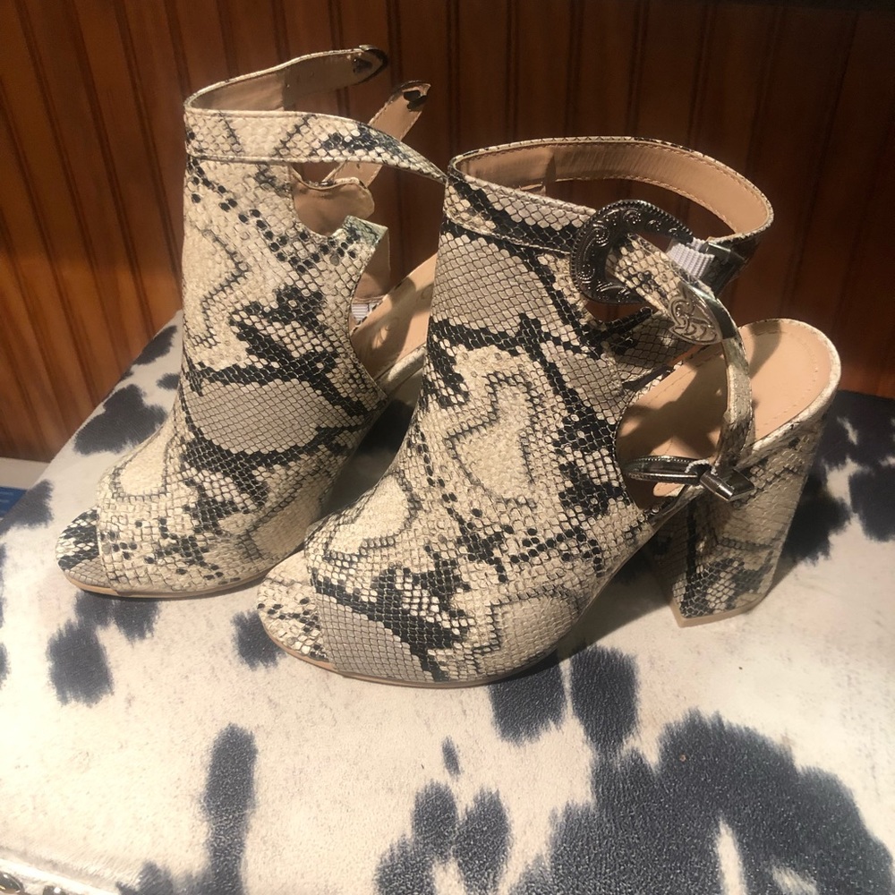 Snakeskin heels